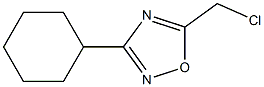 5-(chloromethyl)-3-cyclohexyl-1,2,4-oxadiazole Struktur