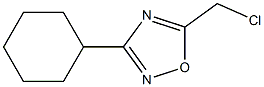 5-(chloromethyl)-3-cyclohexyl-1,2,4-oxadiazole Structure