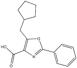5-(cyclopentylmethyl)-2-phenyl-1,3-oxazole-4-carboxylic acid