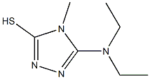 5-(diethylamino)-4-methyl-4H-1,2,4-triazole-3-thiol Struktur