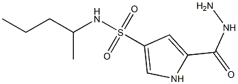 5-(hydrazinocarbonyl)-N-(1-methylbutyl)-1H-pyrrole-3-sulfonamide