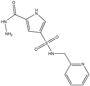 5-(hydrazinocarbonyl)-N-(pyridin-2-ylmethyl)-1H-pyrrole-3-sulfonamide