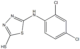5-[(2,4-dichlorophenyl)amino]-1,3,4-thiadiazole-2-thiol,,结构式
