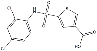 5-[(2,4-dichlorophenyl)sulfamoyl]thiophene-3-carboxylic acid Structure
