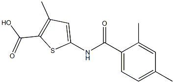 5-[(2,4-dimethylbenzoyl)amino]-3-methylthiophene-2-carboxylic acid|