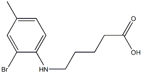 5-[(2-bromo-4-methylphenyl)amino]pentanoic acid Structure