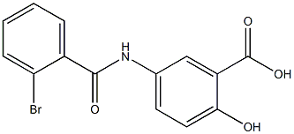 5-[(2-bromobenzoyl)amino]-2-hydroxybenzoic acid,,结构式