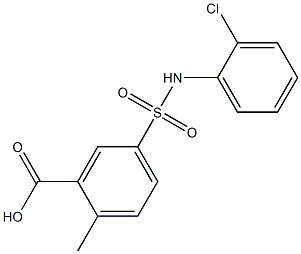  5-[(2-chlorophenyl)sulfamoyl]-2-methylbenzoic acid