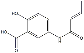 5-[(2E)-but-2-enoylamino]-2-hydroxybenzoic acid|