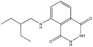 5-[(2-ethylbutyl)amino]-1,2,3,4-tetrahydrophthalazine-1,4-dione 结构式