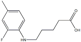 5-[(2-fluoro-4-methylphenyl)amino]pentanoic acid Structure