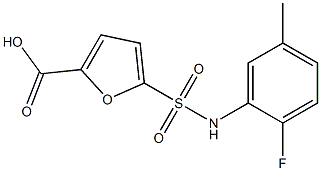  5-[(2-fluoro-5-methylphenyl)sulfamoyl]furan-2-carboxylic acid