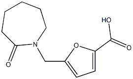 5-[(2-oxoazepan-1-yl)methyl]furan-2-carboxylic acid Struktur