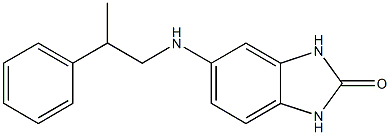 5-[(2-phenylpropyl)amino]-2,3-dihydro-1H-1,3-benzodiazol-2-one 化学構造式