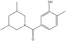 5-[(3,5-dimethylpiperidin-1-yl)carbonyl]-2-methylphenol 结构式