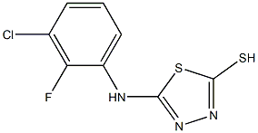 5-[(3-chloro-2-fluorophenyl)amino]-1,3,4-thiadiazole-2-thiol Structure