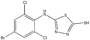5-[(4-bromo-2,6-dichlorophenyl)amino]-1,3,4-thiadiazole-2-thiol Structure