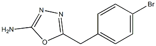 5-[(4-bromophenyl)methyl]-1,3,4-oxadiazol-2-amine Struktur