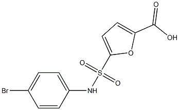 5-[(4-bromophenyl)sulfamoyl]furan-2-carboxylic acid Structure