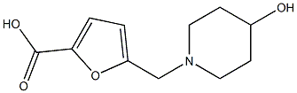 5-[(4-hydroxypiperidin-1-yl)methyl]furan-2-carboxylic acid