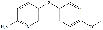 5-[(4-methoxyphenyl)sulfanyl]pyridin-2-amine,,结构式