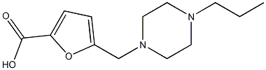 5-[(4-propylpiperazin-1-yl)methyl]furan-2-carboxylic acid Structure