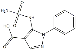 5-[(aminosulfonyl)amino]-1-phenyl-1H-pyrazole-4-carboxylic acid Structure