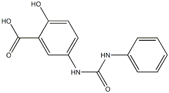 5-[(anilinocarbonyl)amino]-2-hydroxybenzoic acid