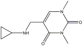 5-[(cyclopropylamino)methyl]-1,3-dimethyl-1,2,3,4-tetrahydropyrimidine-2,4-dione|