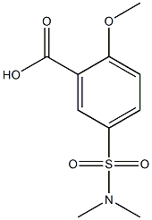 5-[(dimethylamino)sulfonyl]-2-methoxybenzoic acid,,结构式