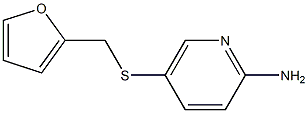 5-[(furan-2-ylmethyl)sulfanyl]pyridin-2-amine Structure