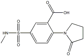  5-[(methylamino)sulfonyl]-2-(2-oxopyrrolidin-1-yl)benzoic acid