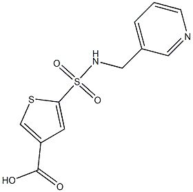 5-[(pyridin-3-ylmethyl)sulfamoyl]thiophene-3-carboxylic acid|