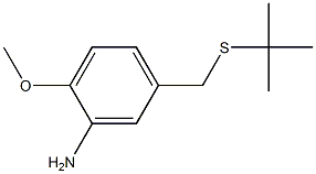 5-[(tert-butylsulfanyl)methyl]-2-methoxyaniline Struktur