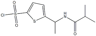 5-[1-(isobutyrylamino)ethyl]thiophene-2-sulfonyl chloride 化学構造式