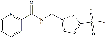 5-[1-(pyridin-2-ylformamido)ethyl]thiophene-2-sulfonyl chloride