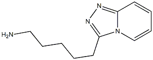 5-[1,2,4]triazolo[4,3-a]pyridin-3-ylpentan-1-amine 化学構造式