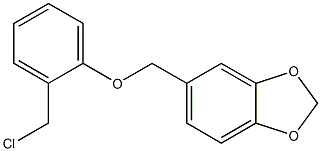 5-[2-(chloromethyl)phenoxymethyl]-2H-1,3-benzodioxole,,结构式