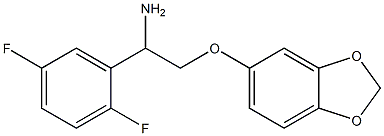 5-[2-amino-2-(2,5-difluorophenyl)ethoxy]-2H-1,3-benzodioxole,,结构式