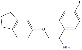 5-[2-amino-2-(4-fluorophenyl)ethoxy]-2,3-dihydro-1H-indene Struktur