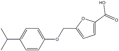 5-[4-(propan-2-yl)phenoxymethyl]furan-2-carboxylic acid 结构式