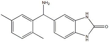 5-[amino(2,5-dimethylphenyl)methyl]-2,3-dihydro-1H-1,3-benzodiazol-2-one Structure