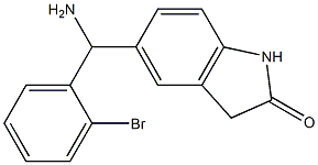 5-[amino(2-bromophenyl)methyl]-2,3-dihydro-1H-indol-2-one Structure