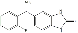 5-[amino(2-fluorophenyl)methyl]-2,3-dihydro-1H-1,3-benzodiazol-2-one 结构式