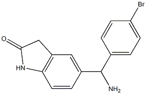 5-[amino(4-bromophenyl)methyl]-2,3-dihydro-1H-indol-2-one Structure