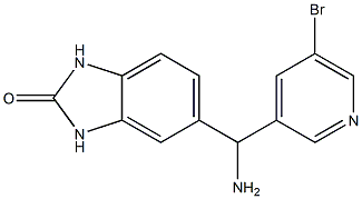 5-[amino(5-bromopyridin-3-yl)methyl]-2,3-dihydro-1H-1,3-benzodiazol-2-one