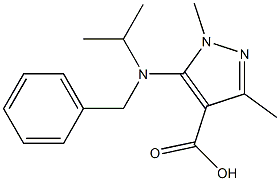  5-[benzyl(propan-2-yl)amino]-1,3-dimethyl-1H-pyrazole-4-carboxylic acid