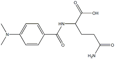 5-amino-2-{[4-(dimethylamino)benzoyl]amino}-5-oxopentanoic acid,,结构式