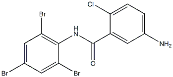 5-amino-2-chloro-N-(2,4,6-tribromophenyl)benzamide Structure