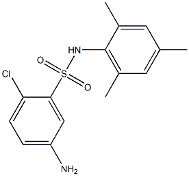 5-amino-2-chloro-N-(2,4,6-trimethylphenyl)benzene-1-sulfonamide